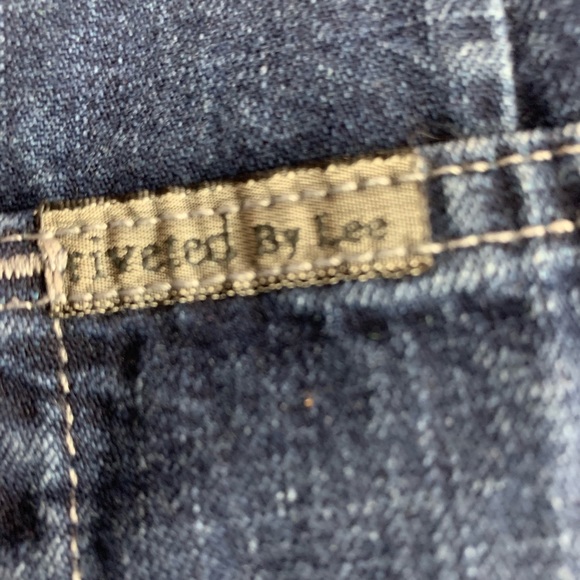 Vintage Riveted By Lee / High Waist Jean Shorts - Picture 6 of 8